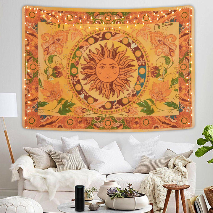 Tapisserie florale Olivenorma Burning Sun Flower Vines