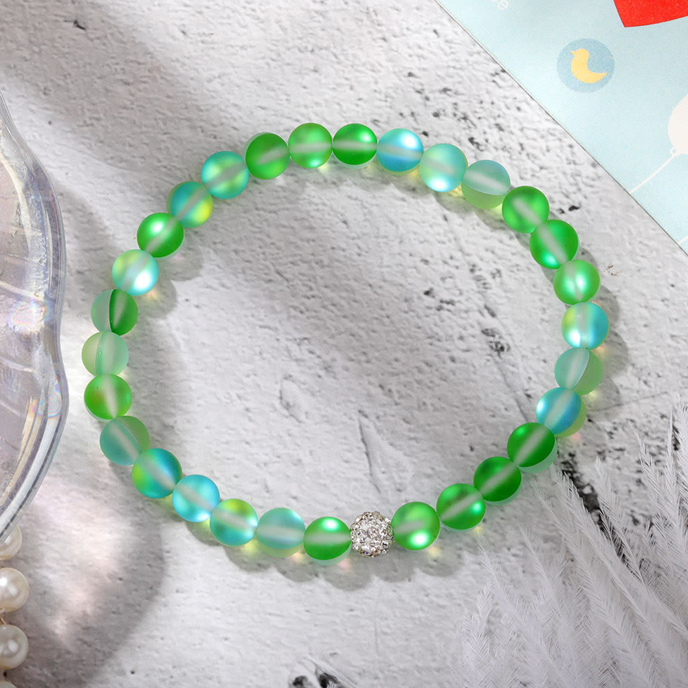 Bracelet Olivenorma en perles de verre et cristal de zircon