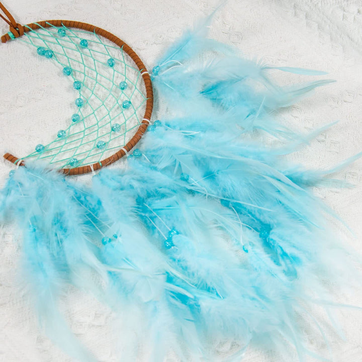 Attrape-rêves en jade violet turquoise fait main Olivenorma 