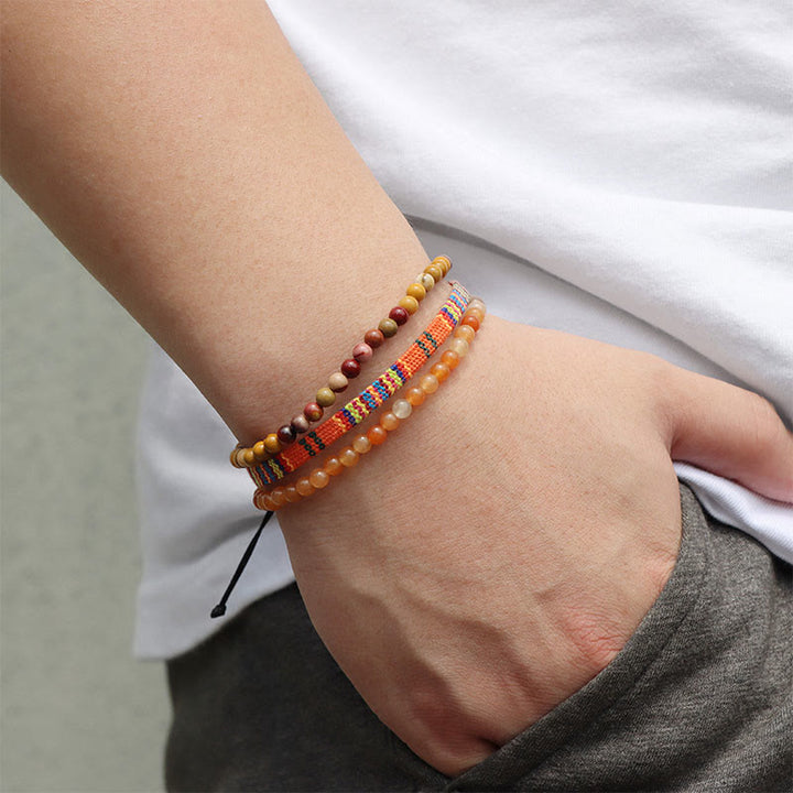 Ensemble de bracelets en cristal turquoise Olivenorma Bohemia Afrique 