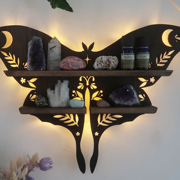 Etagère en cristal Olivenorma Luna Moth 