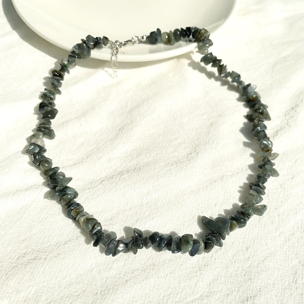Collier en cristal poli de forme irrégulière Olivenorma