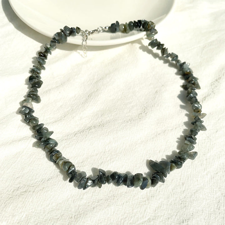 Collier en cristal poli de forme irrégulière Olivenorma