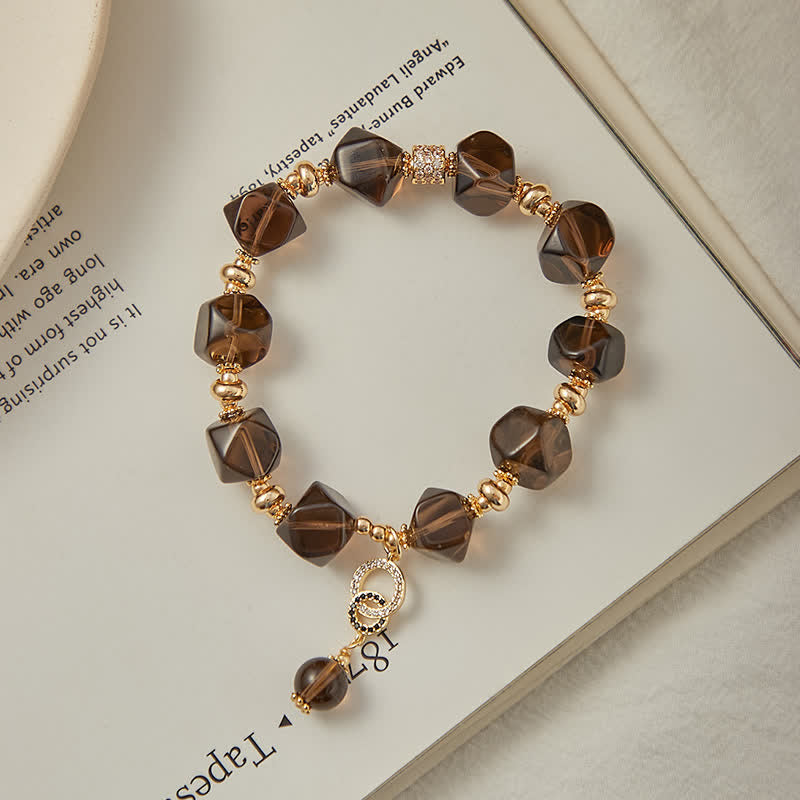 Bracelet de nettoyage en quartz fumé