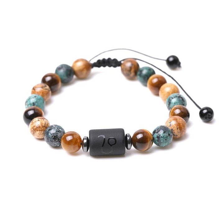 Bracelet Zodiaque en Jaspe Oeil de Tigre