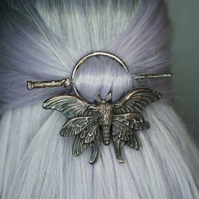 Épingle à cheveux délicate en forme de papillon cuivré vintage