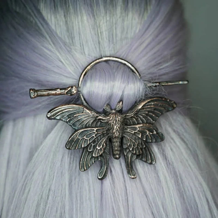 Épingle à cheveux délicate en forme de papillon cuivré vintage