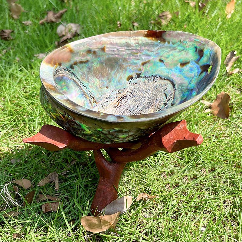 Méditation de purification des cristaux de nacre Olivenorma à la sauge blanche