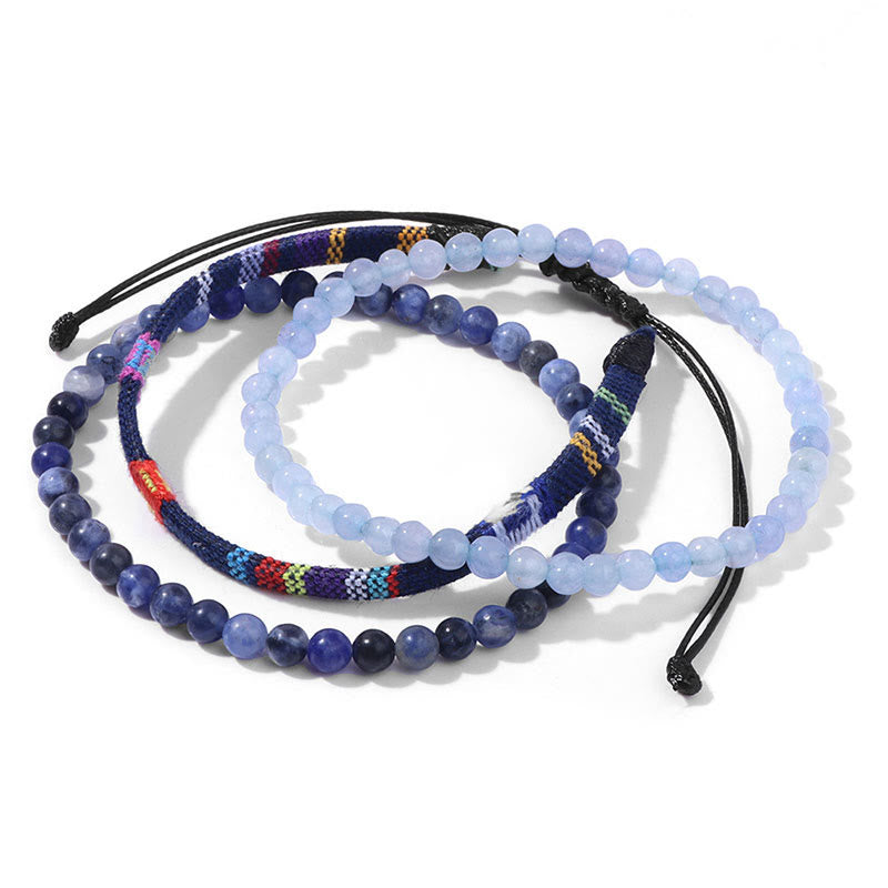 Ensemble de bracelets en cristal turquoise Olivenorma Bohemia Afrique 