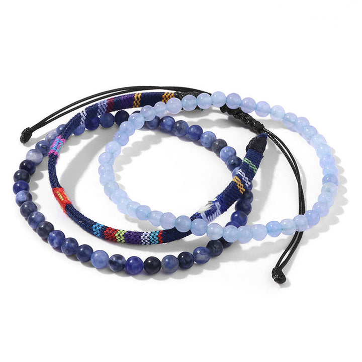 Ensemble de bracelets en cristal turquoise Olivenorma Bohemia Afrique 