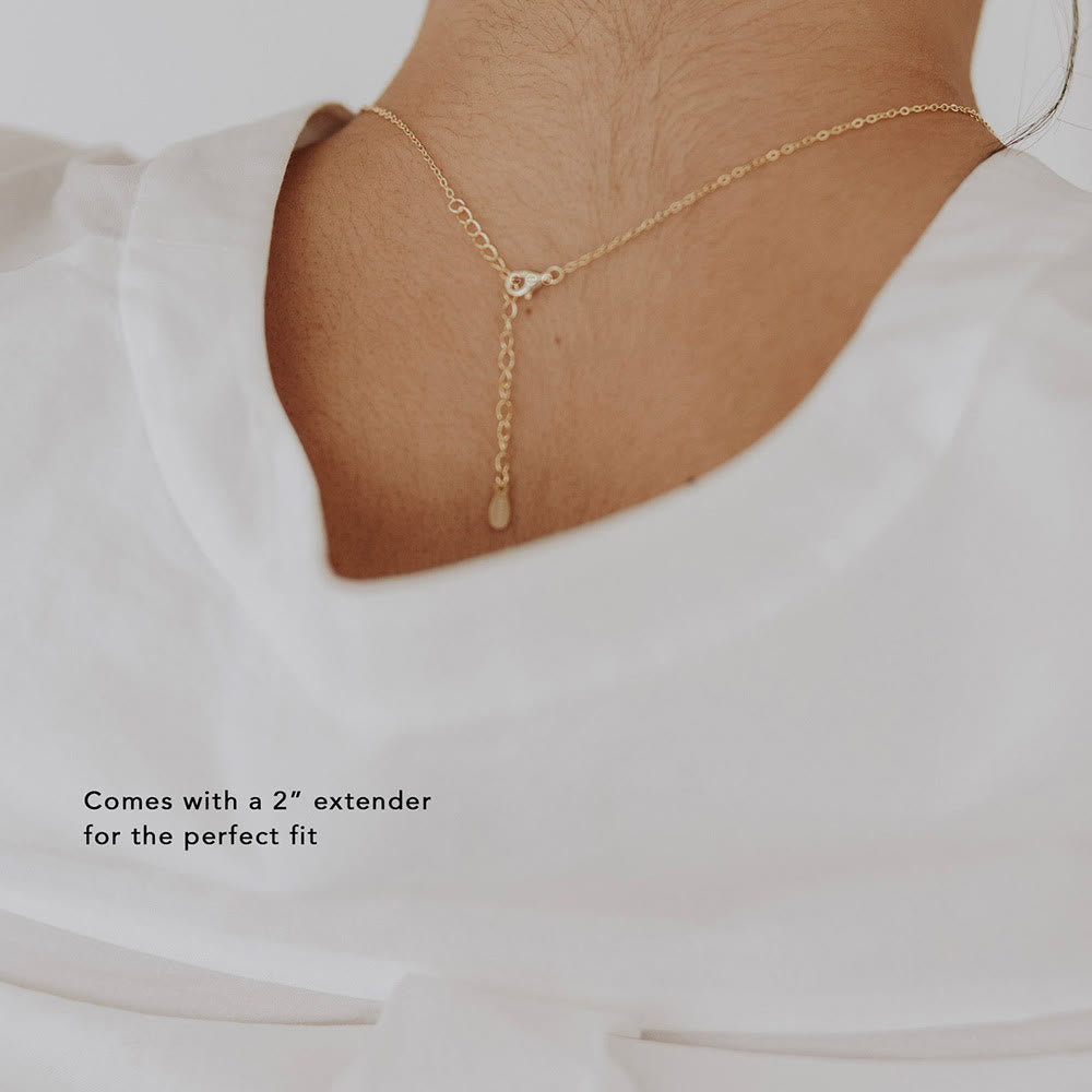 Collier gravé en cercle avec nom personnalisé Olivenorma pour la fête des mères