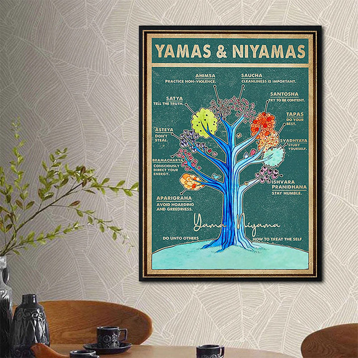 Affiche de yoga Olivenorma sur l'arbre de vie