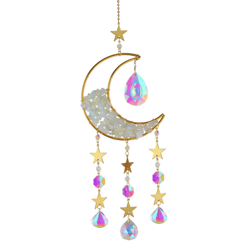Carillon éolien en cristal de lune Olivenorma en forme de sablier