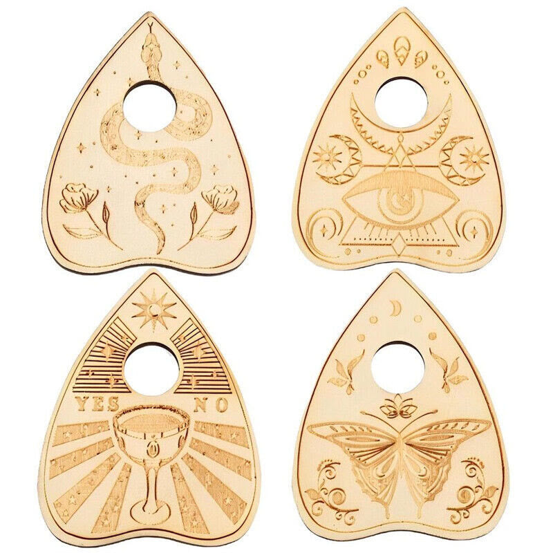 Olivenorma Lot de 4 plateaux à boules de cristal en bois Étagère à cristaux
