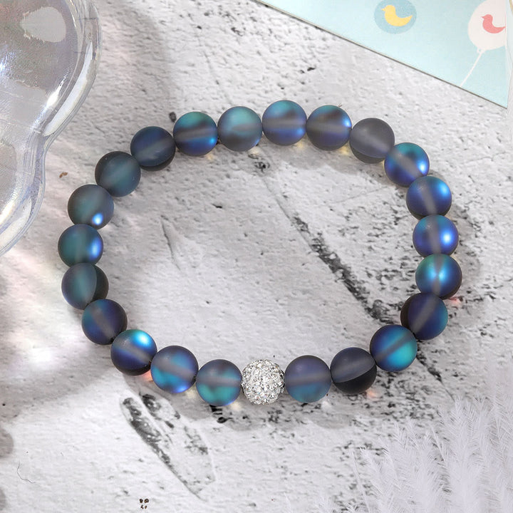 Bracelet Olivenorma en perles de verre et cristal de zircon