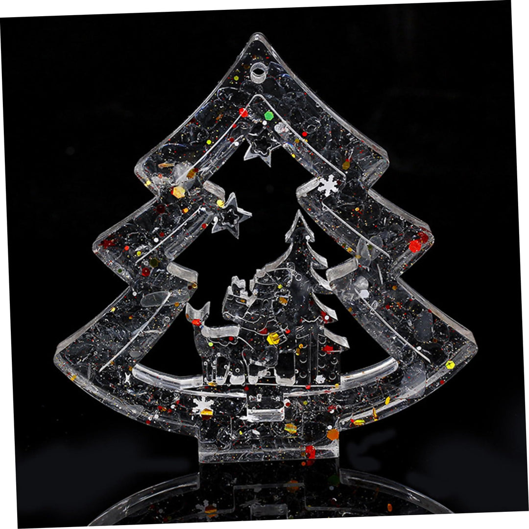 Décoration de sapin de Noël en résine de gravier cristal naturel Olivenorma