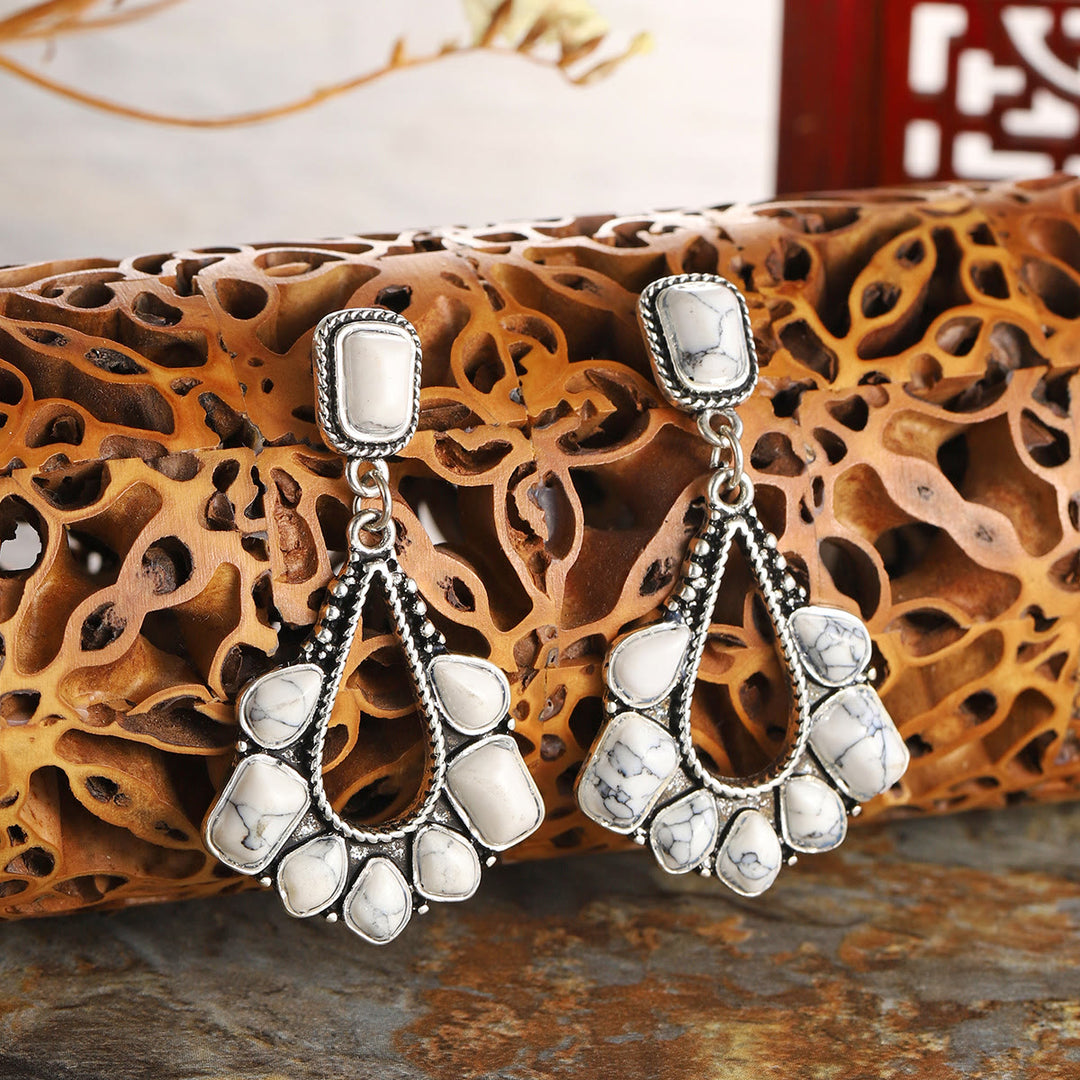 Boucles d'oreilles turquoise vintage Olivenorma "Sedona Sky"