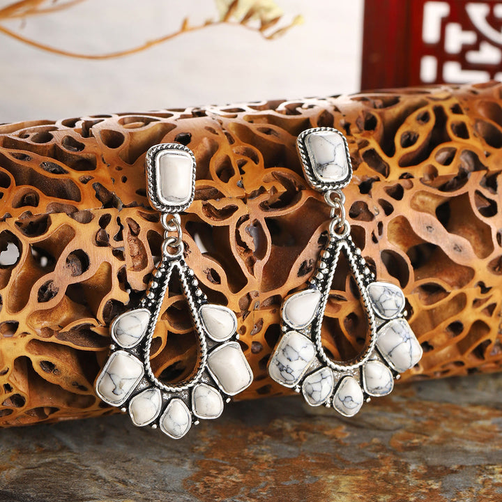 Boucles d'oreilles turquoise vintage Olivenorma "Sedona Sky"