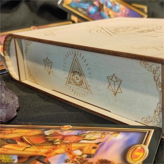 Boîte à tarot en bois Olivenorma Evil Eye 