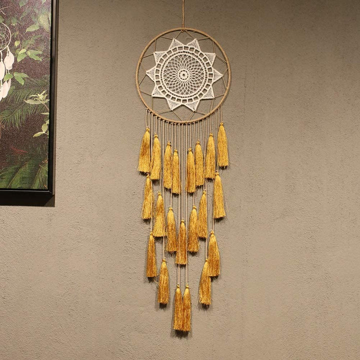Pendentif attrape-rêves en dentelle tressée Olivenorma 