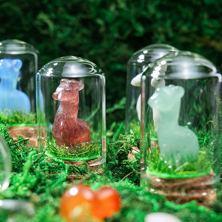 Décoration en pierre précieuse sculptée en cristal naturel d'alpaga Olivenorma