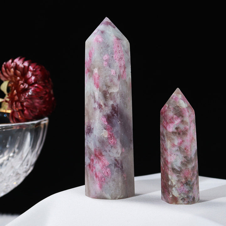 Tour de baguettes en cristal naturel lépidolite Olivenorma