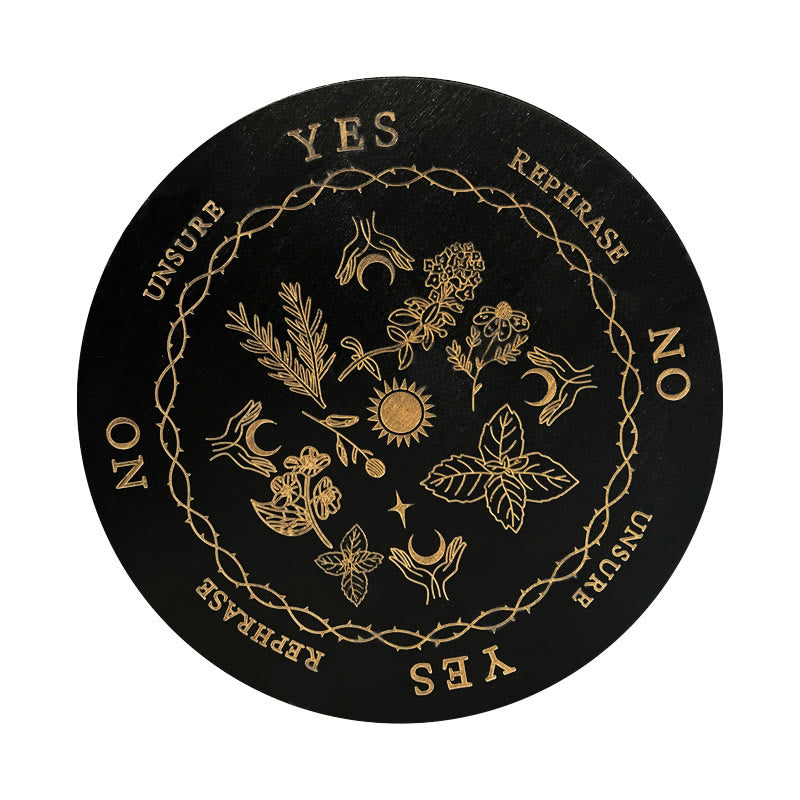 Jeu de tarot avec pendule divinatoire en bois Olivenorma