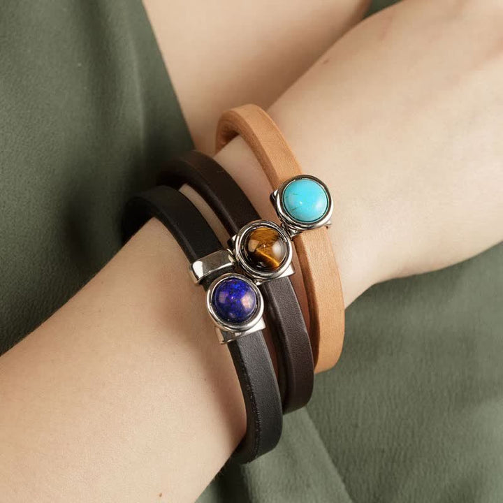 Bracelets en cuir oraculaires Olivenorma