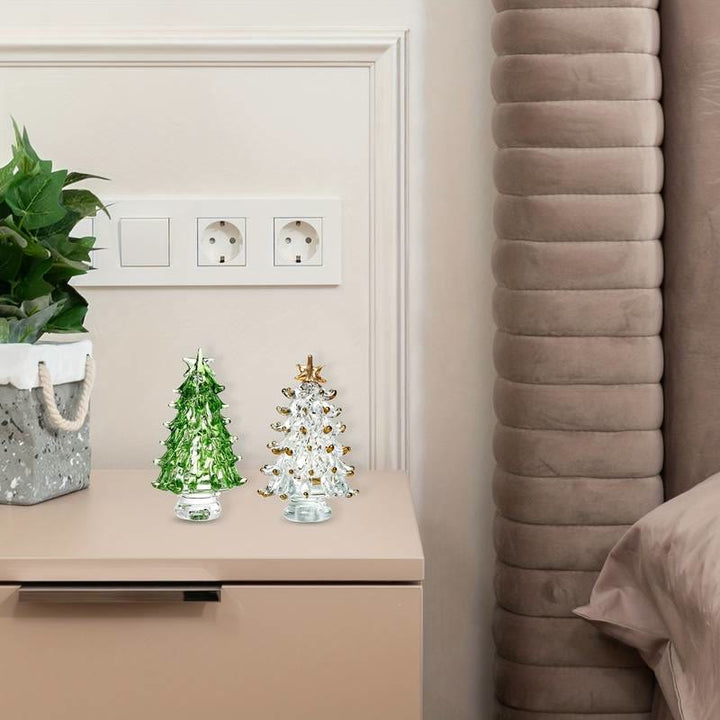 Décoration de Noël en cristal et pierres précieuses pour la maison 