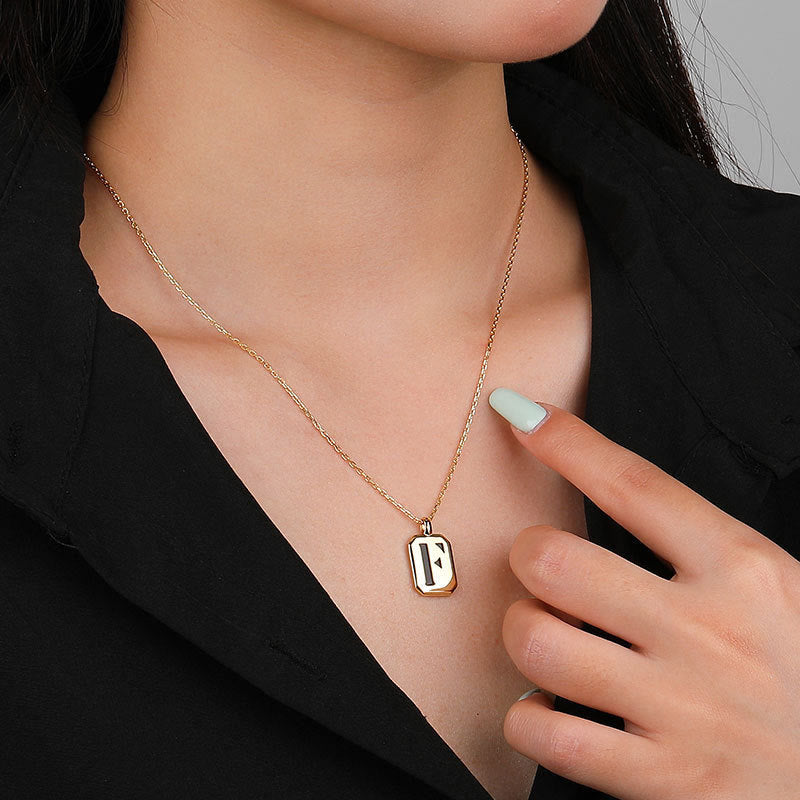 Collier Initiale Personnalisable en Or Olivenorma - image 3