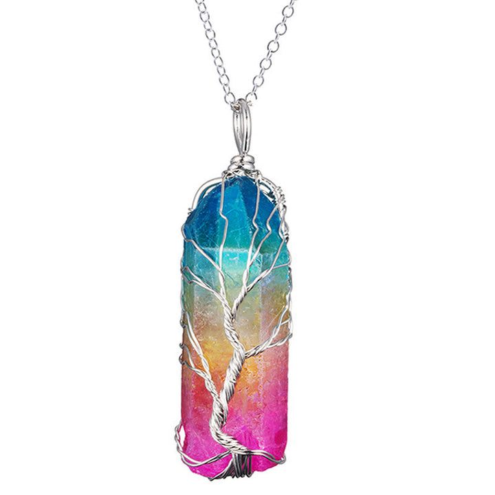 Olivenorma « Énergie de Vie » – Collier en cristal Arbre de vie 