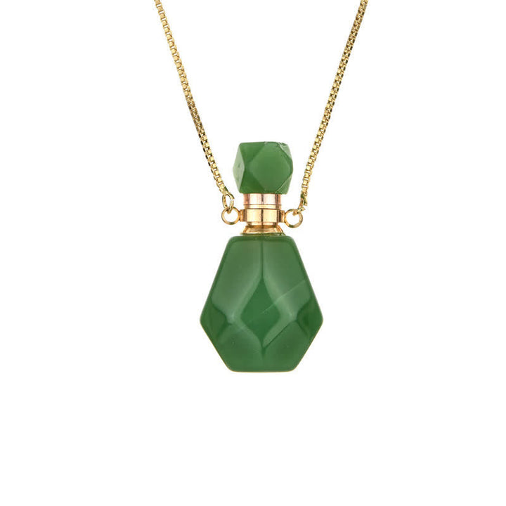 Collier bouteille de parfum en cristal