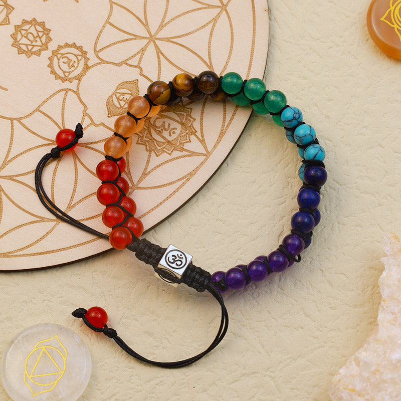 Bracelet de guérison des chakras orgonite Olivenorma