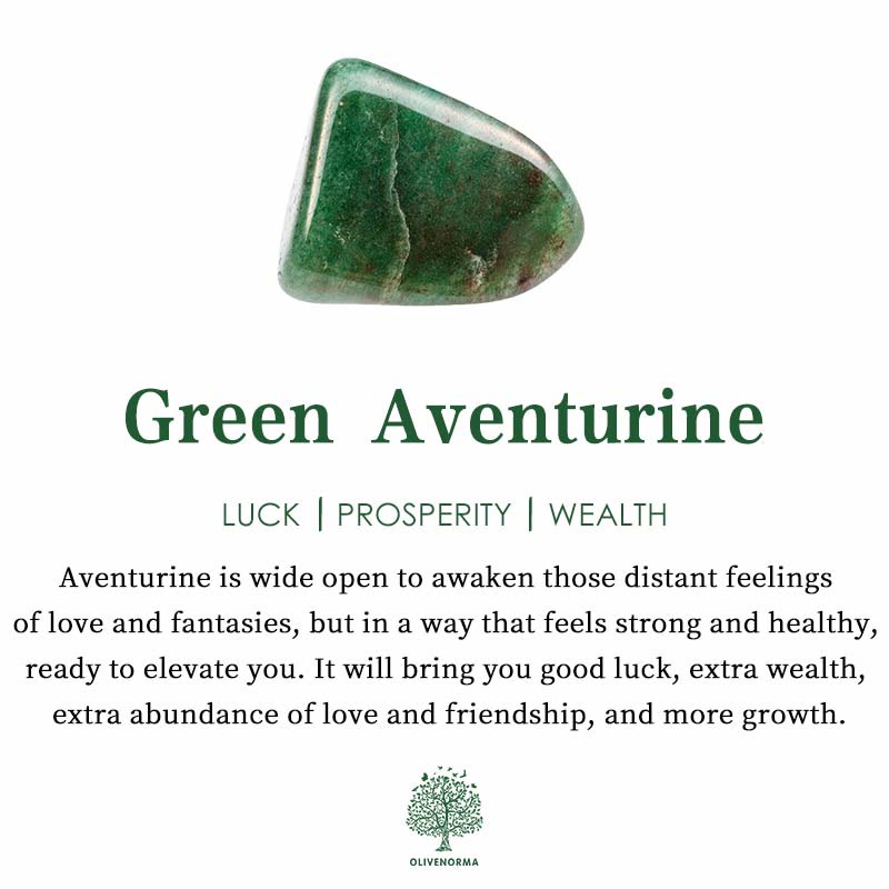 Attrape-rêves en plumes de paon en aventurine verte naturelle Olivenorma