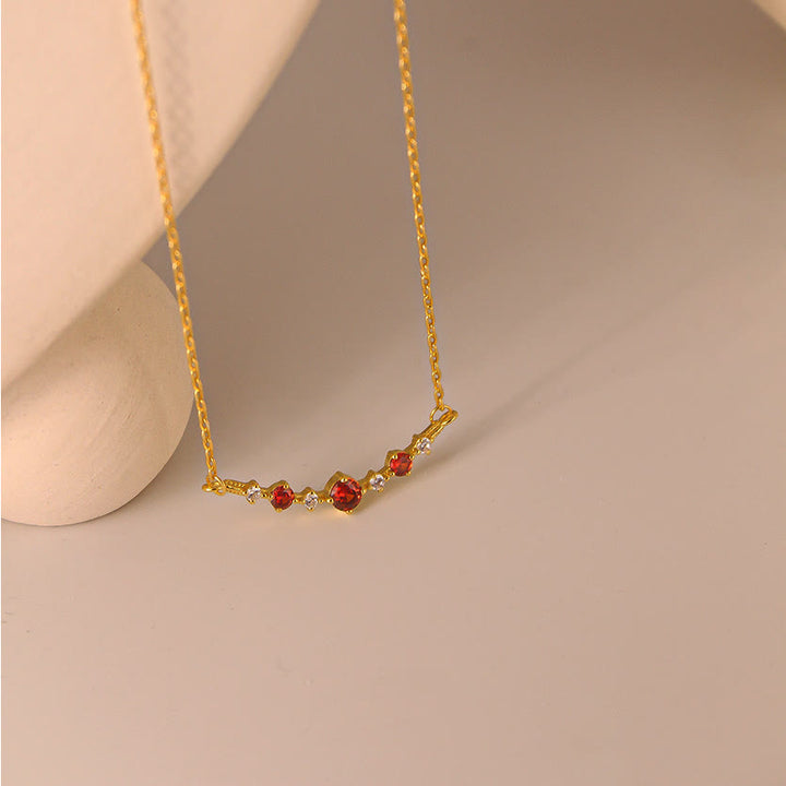 Collier Olivenorma « Symbole d'indépendance » avec diamants et grenats