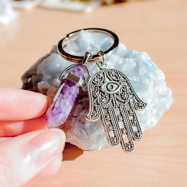 Porte-clés en cristal inspirant en forme de main de Fatima Olivenorma