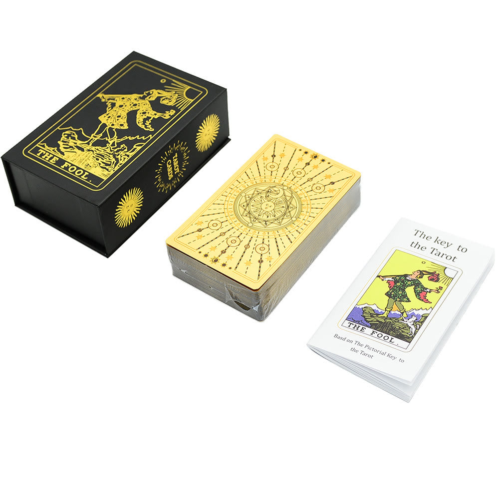 Cartes de tarot Soleil et Lune Olivenorma 80ps "Le Fou" Waite