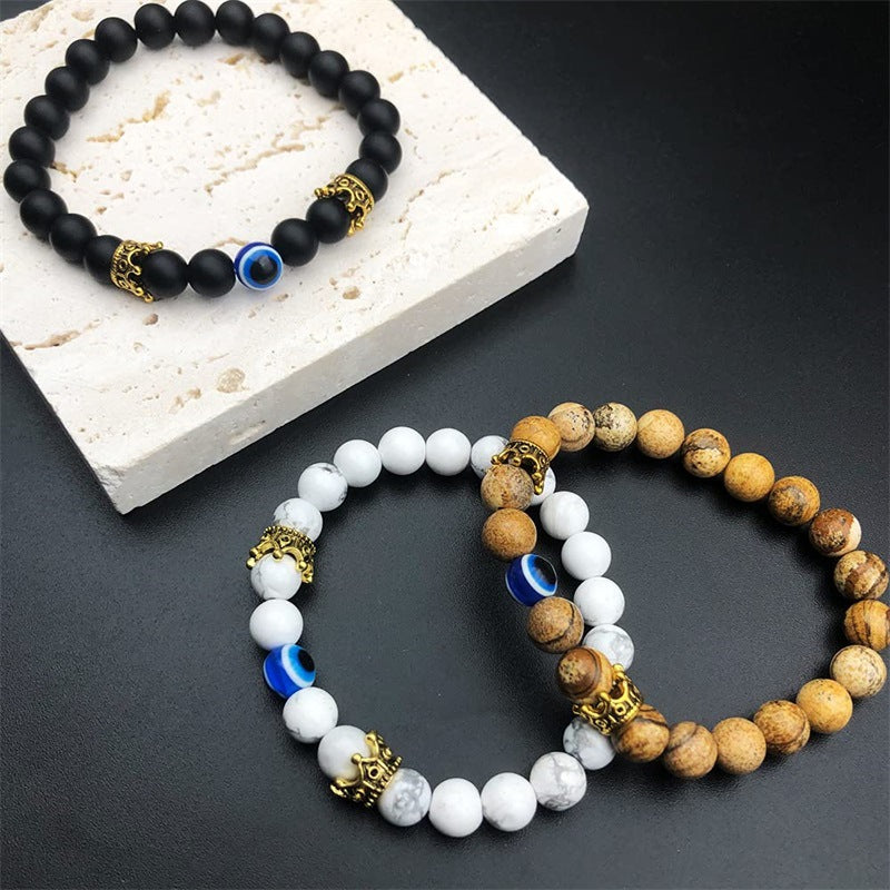 Bracelet de protection contre le mauvais œil en turquoise Olivenorma