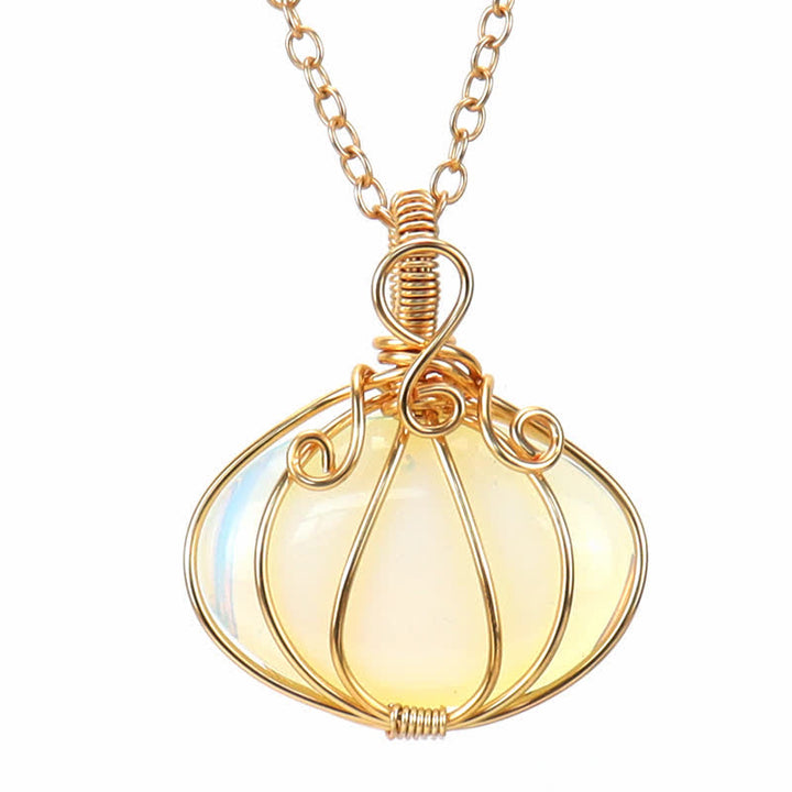 Olivenorma GUARDIAN PUMPKIN - Collier créatif en cristal de citrouille 