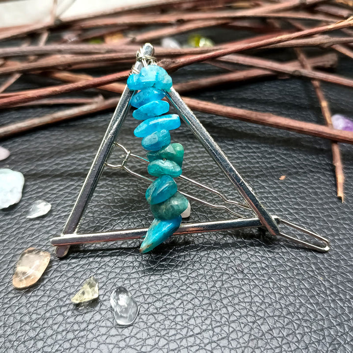 Olivenorma Cristal Triangle Gravier Géométrique Accessoires pour Cheveux Peigne Épingle à Cheveux 
