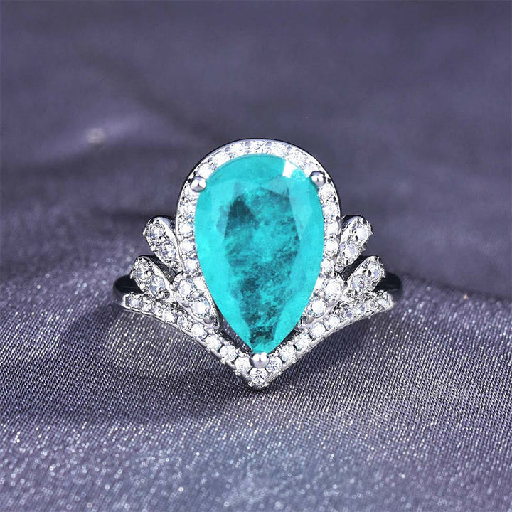 Olivenorma "Pure Love" - Bague élégante en tourmaline Paraiba