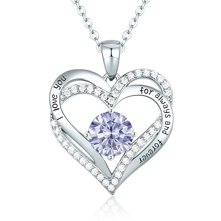 Olivenorma « Je t'aimerai toujours » – Collier cœur pierre de naissance Amour éternel - image 16