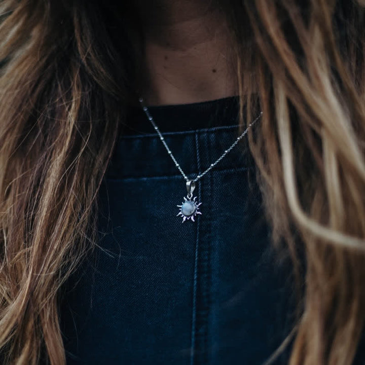 Collier vintage Olivenorma Bohemia Sun Opal