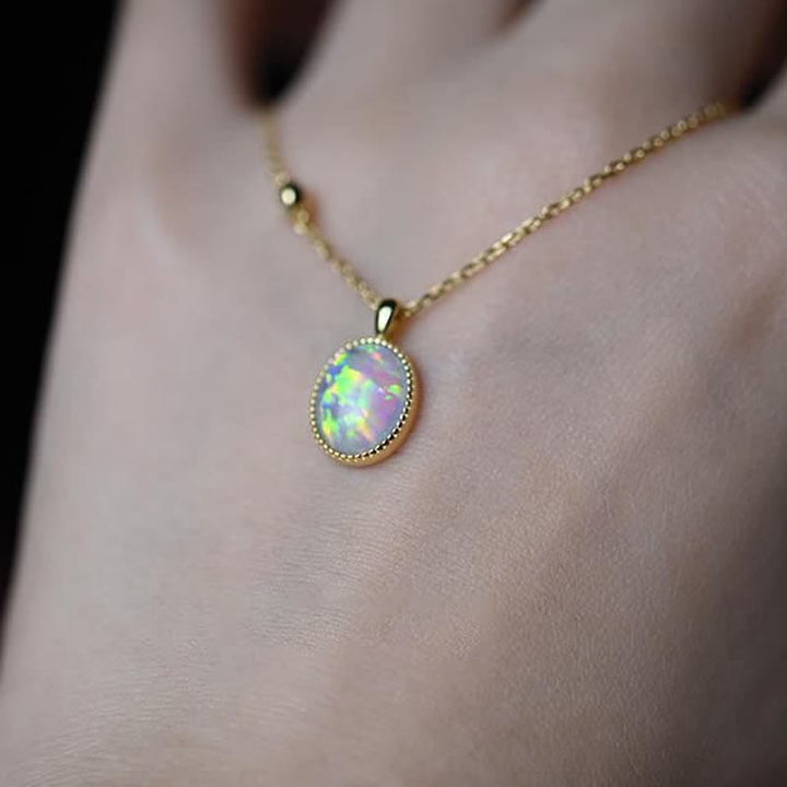 Collier délicat en opale naturelle Olivenorma