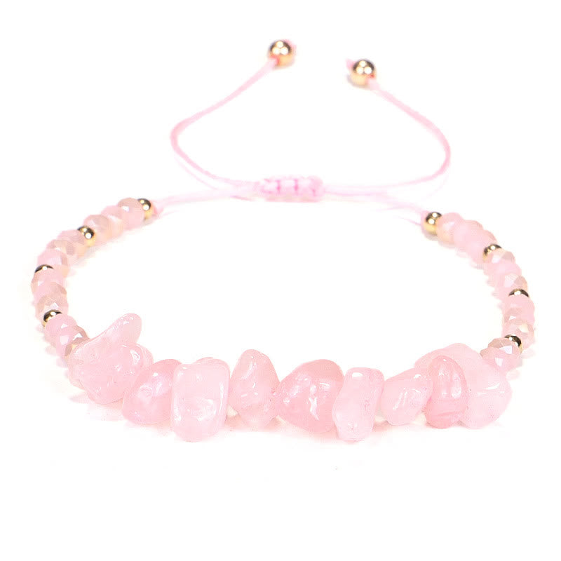 Bracelet en fil de gravier et cristal de Bohème Olivenorma