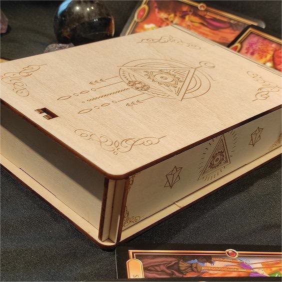 Boîte à tarot en bois Olivenorma Evil Eye 