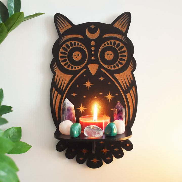 Etagère en cristal pour autel de hibou céleste Olivenorma