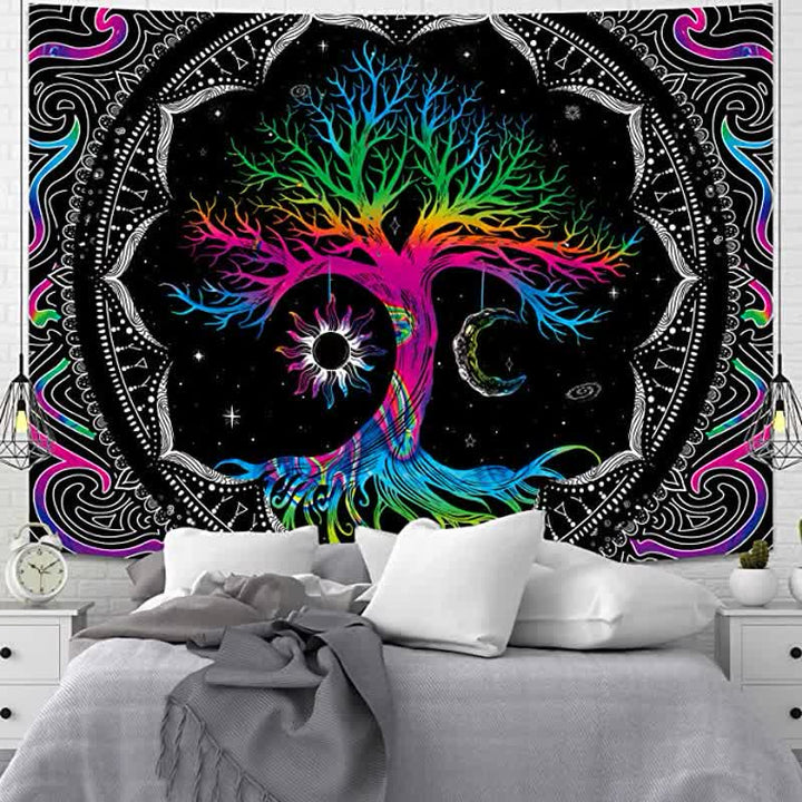 Tapisserie murale vintage Olivenorma Arbre de vie