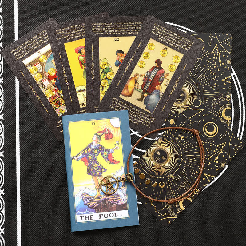 Cartes de tarot pour débutants avec mots-clés significatifs