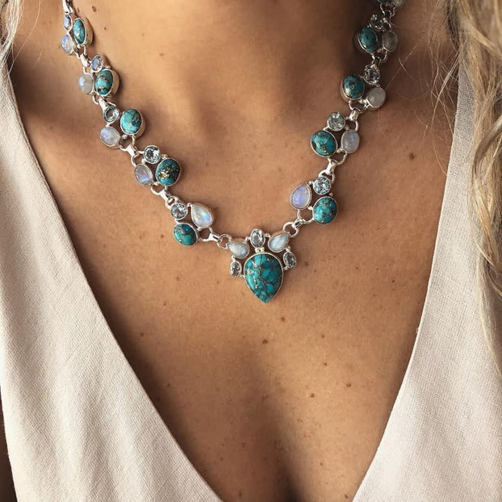 Collier Bohême Turquoise Tendance Olivenorma